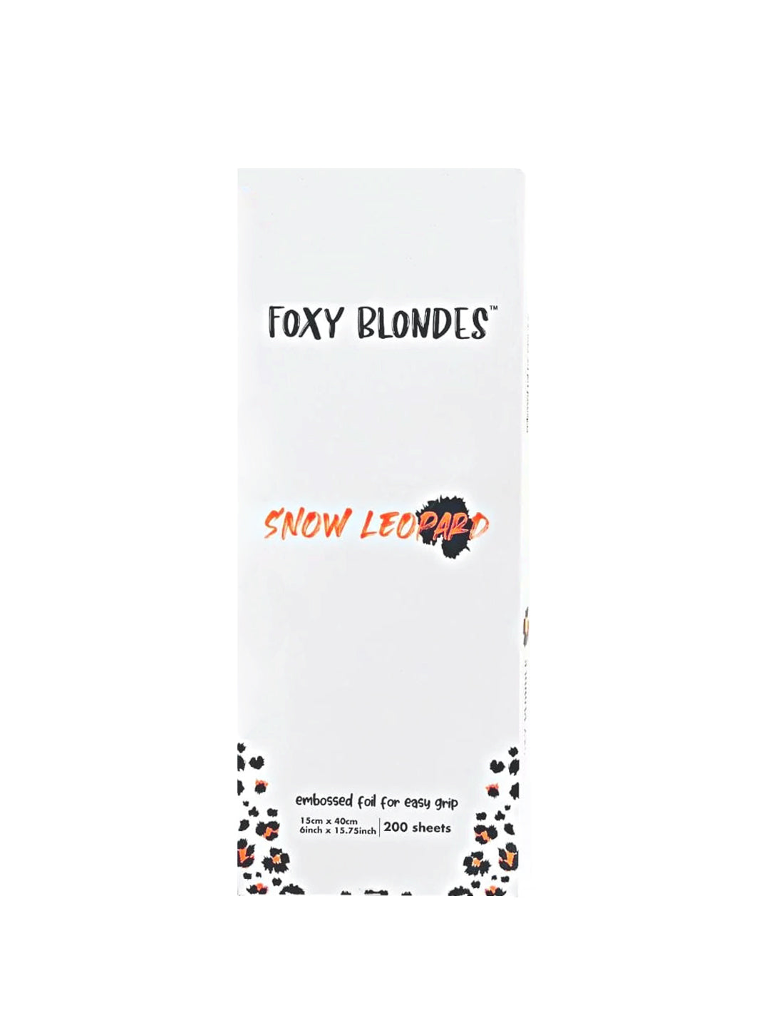 FOXY BLONDES - SNOW LEOPARD PRE-CUT FOILS